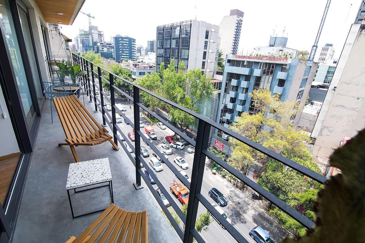 Apartamentos La Condesa Kota Meksiko Bagian luar foto